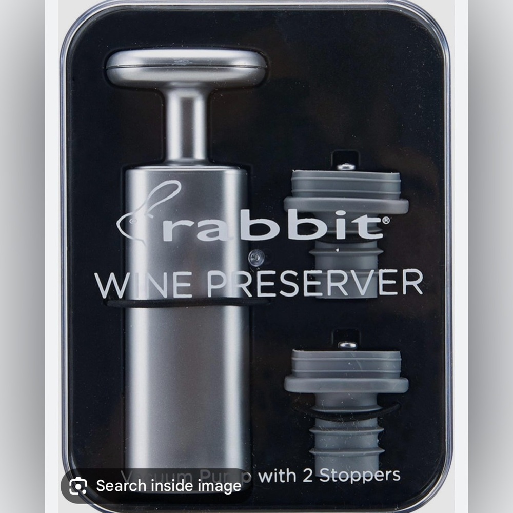 Rabbit Silver Wine Preserver with Stoppers